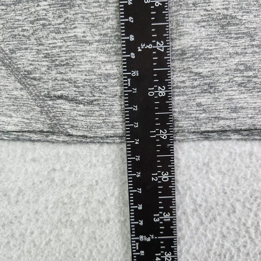 Nike Shirt Mens M Gray Running Reflective Performance Base Layer Stretch 1/4 Zip